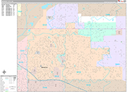 Midwest City Wall Map Premium Style